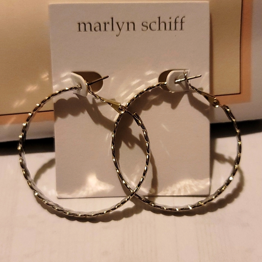 Silver hoop earrings
